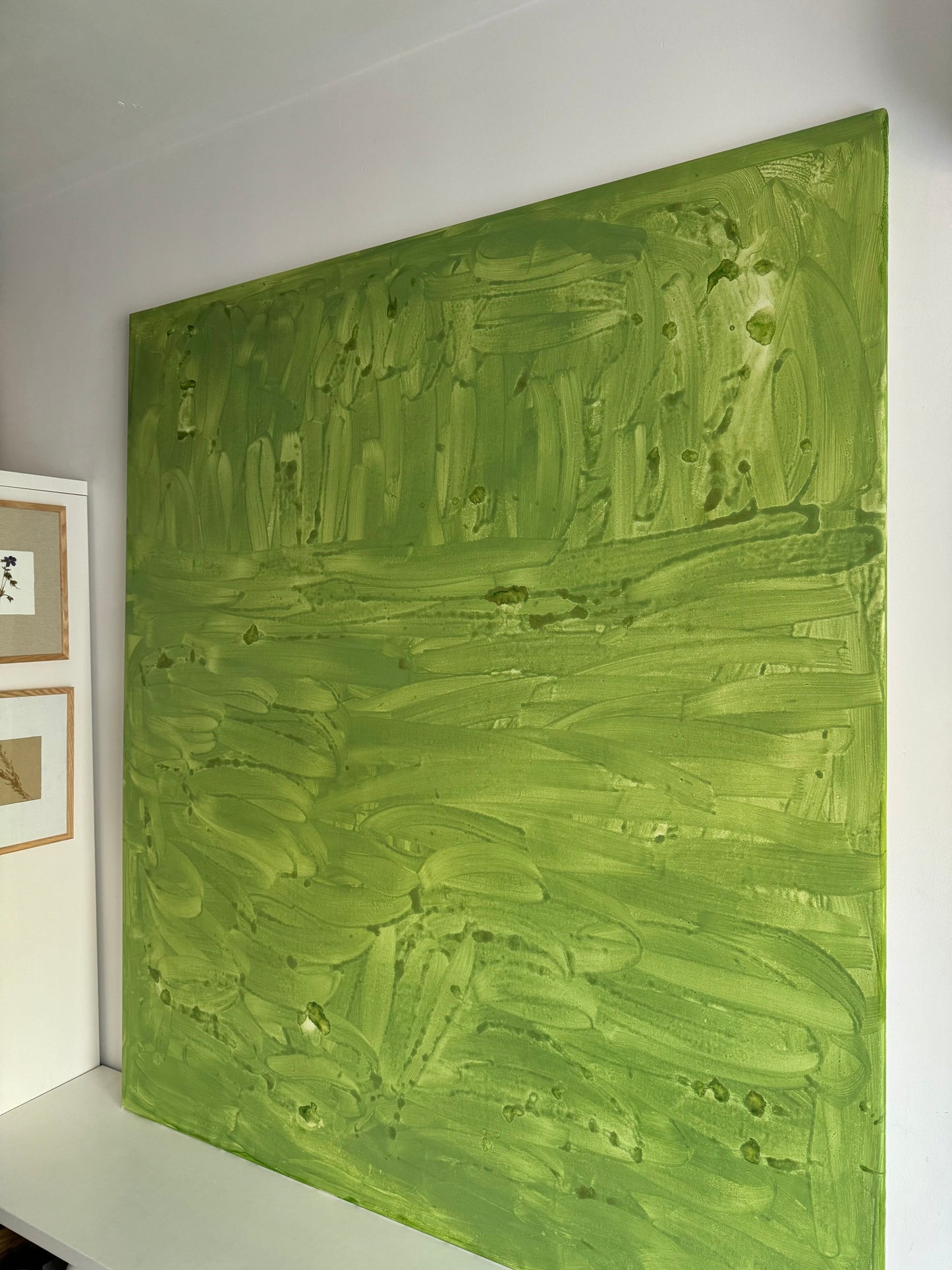 Abstract green painting