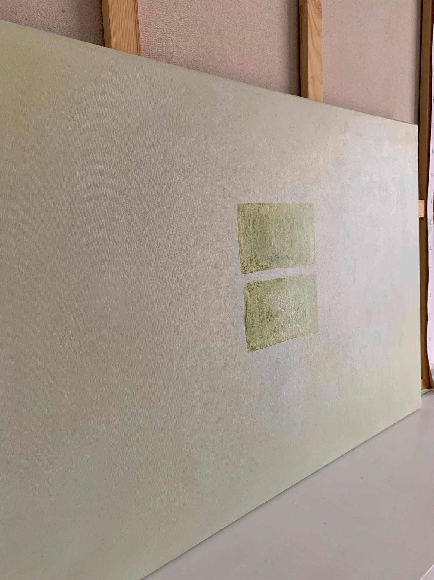 White minimalistic painting