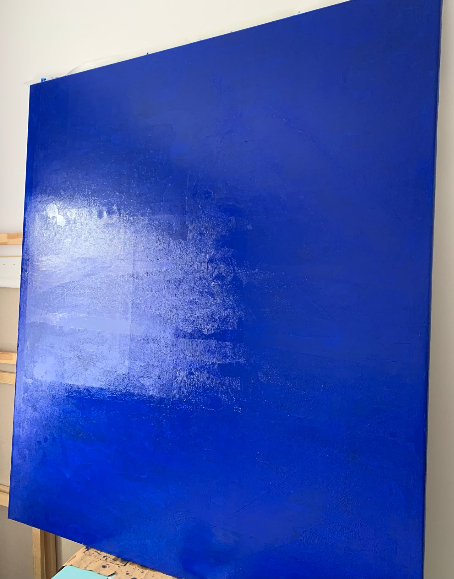 Big blue painting
