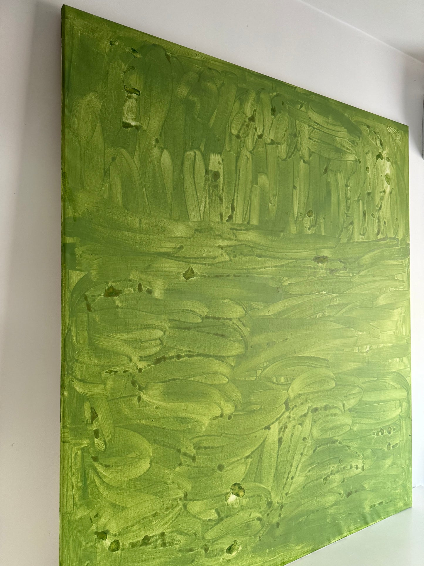 Abstract green painting