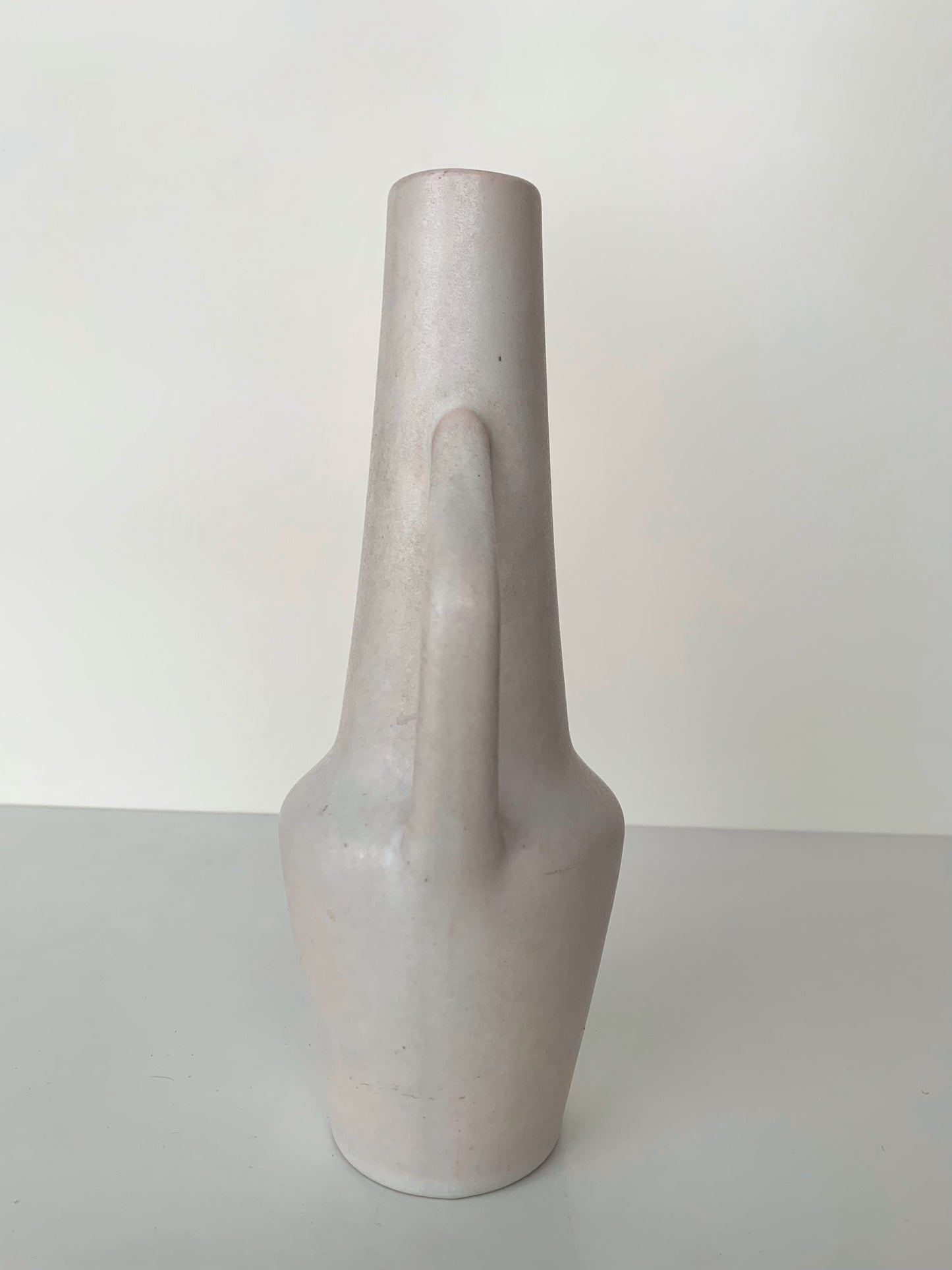 White vintage vase